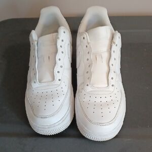 Classic White Perforated Sneakers